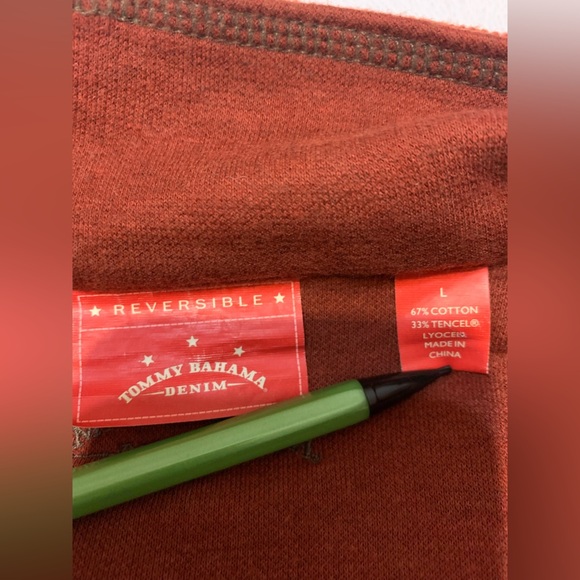 Tommy Bahama Men's 1/4 Zip Pullover Sweater Orange Size L - Picture 5 of 10